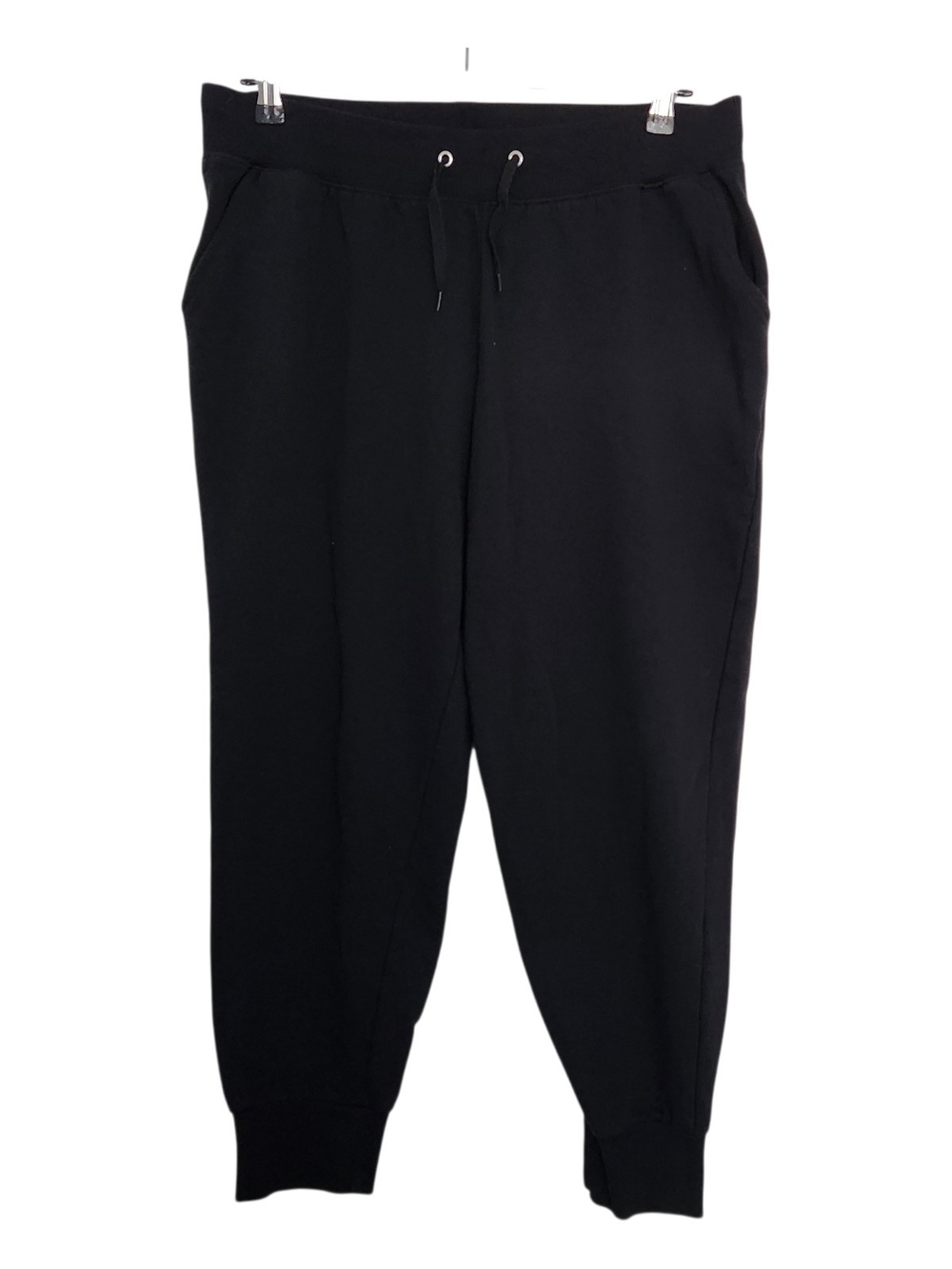 Studio 1886 Womens Black Jogger Pants - Pockets - Drawstring Waist Size Large